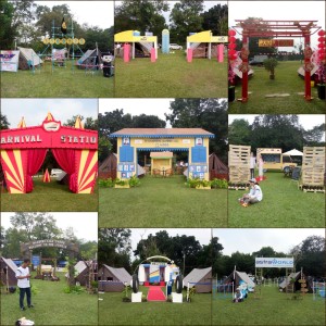 Gerbang hasil kreasi peserta Jambore TBCCI 2015