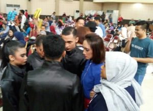 Berdoa terlebih dahulu sebelum tampil , Tim Swarakarya Insan Mandiri